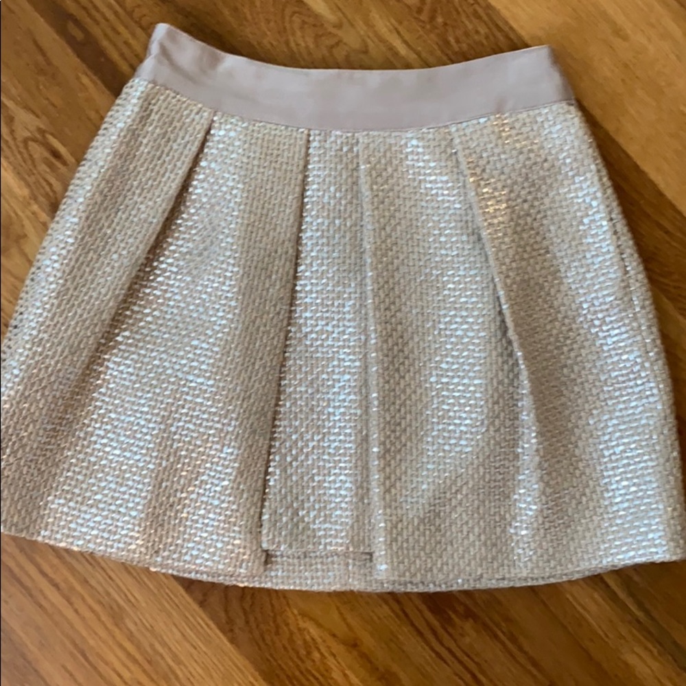 Like NEW Milly Size 2 Metallic Tweed Skirt